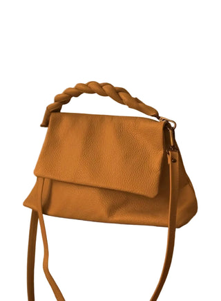 Olivia Flap Bag Leather Camel