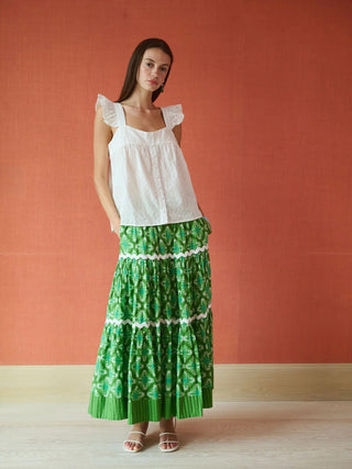 Tiered Maxi Skirt