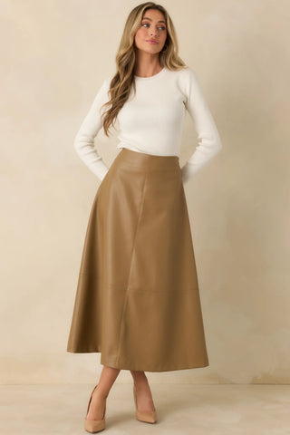 Callahan Vegan Leather Skirt