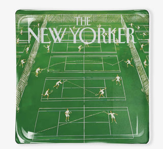 Glass Tray- Tennis New Yorker
