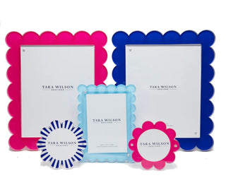 Scallop Frame - Pastel Blue