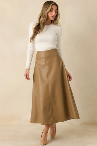 Callahan Vegan Leather Skirt