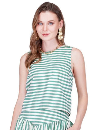 Back Zip Sleeveless Top