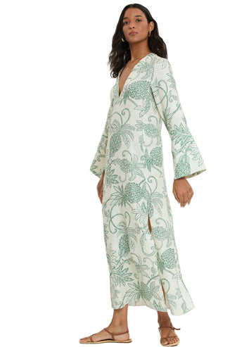 Theodora Column Dress - Mokata Green