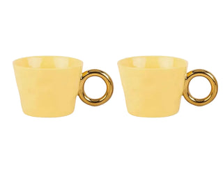 Yellow Morning Cuddle Cups - Set of 2