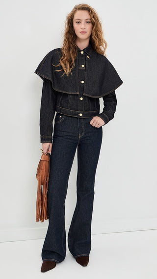Roxie Cape Denim Jacket