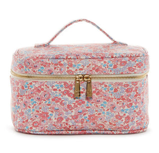 Luxe Marseille Train 2 - Cosmetic Bag with Pink Pinstripe