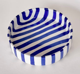 Large Bowl Stripes - Mare Blue