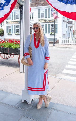 SeerSucker Caftan