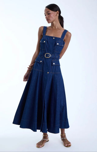 Jenna Denim Midi Dress