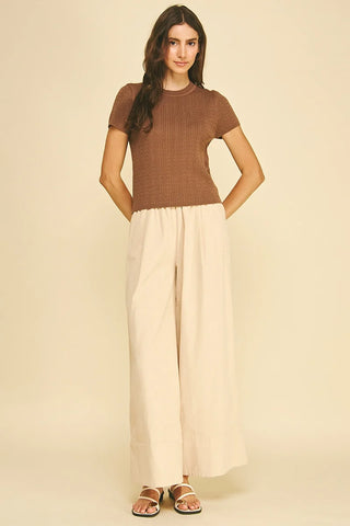 Corduroy Wide Leg Pant