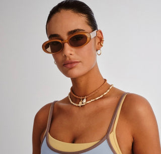 Work It Gold Pearl Sunglasses
