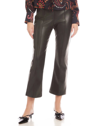 Sigourney Pintuck Faux Leather Pants