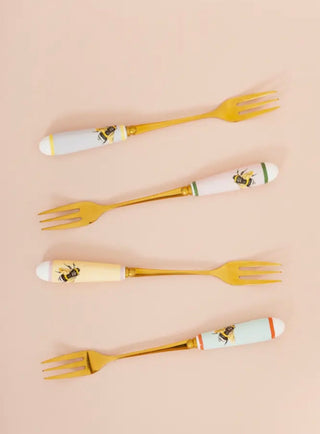 Bees Cake Forks - Set of 4
