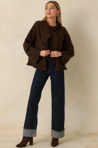 Sabrina Ruffle Cardigan