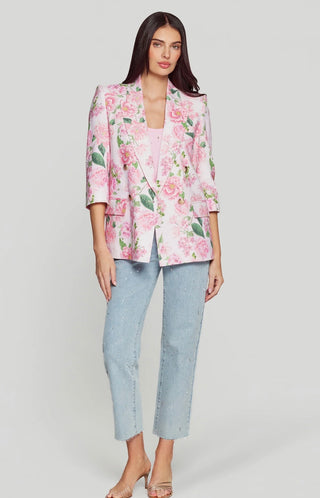 Maren Floral Linen Blazer