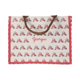 Bulldogs Pattern Tote Bag