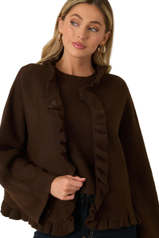 Sabrina Ruffle Cardigan