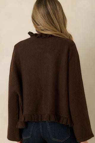 Sabrina Ruffle Cardigan