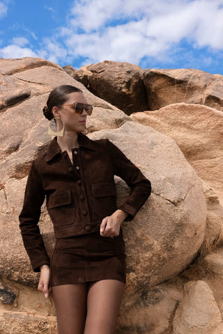 Unwritten Goat Suede Leather Jacket