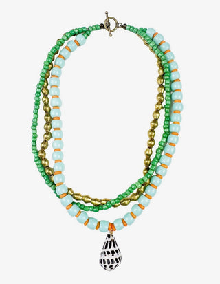 Layered Pendant Necklace | Ocean Shell