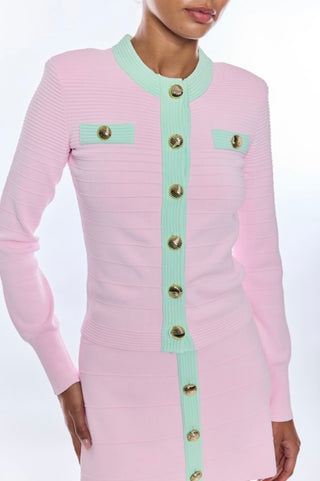 Lilla Bandage Cardigan