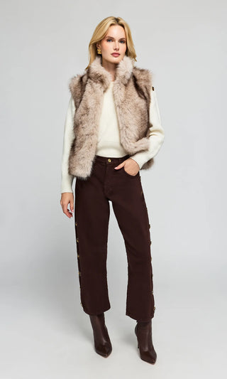 Larg Button Jeans