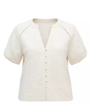 Embroidered Josephine Top