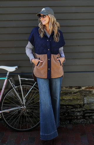 Cassidy Quilted Shearling Vest
