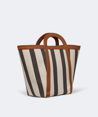 Stripe Canvas Atuel Tote - Large