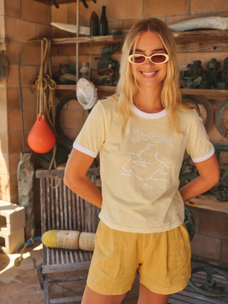 Boxy Ringer Tee Shirt - La Côte D'azur