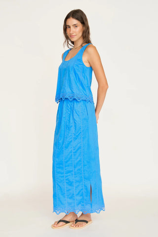 Parma Skirt in Egyptian Blue Lotus Eyelet