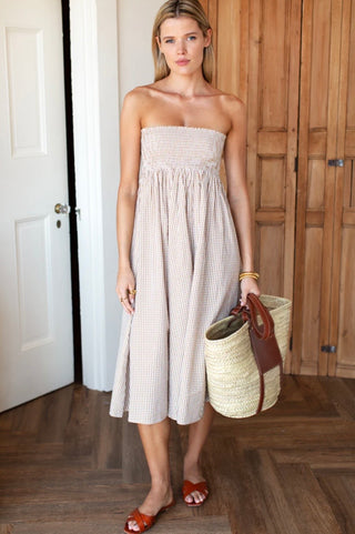 Smocked Maxi Skirt