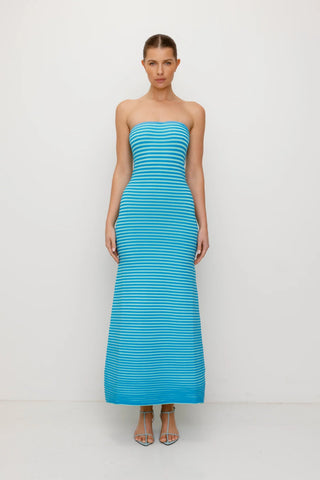 La Monada Knit Maxi Dress - Aquamarine