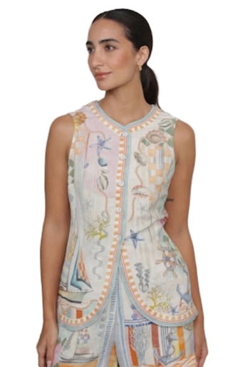 Novara Sleeveless Waist Coat