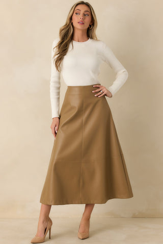 Callahan Vegan Leather Skirt