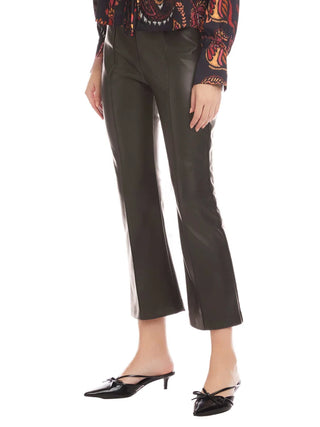 Sigourney Pintuck Faux Leather Pants
