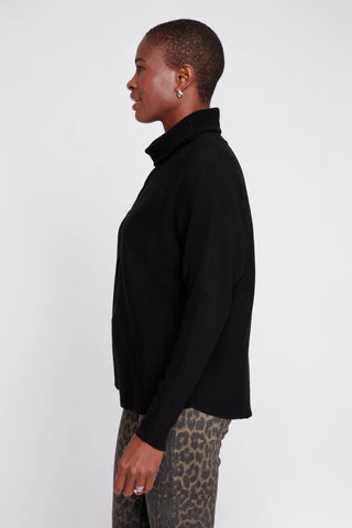 Drawstring Funnel Neck Sweater