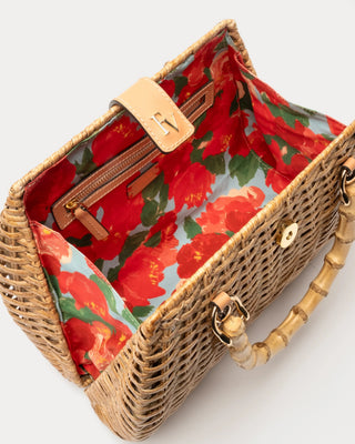 Rooster Wicker w/Bamboo Handle