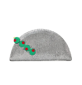 Beaded Lune Clutch