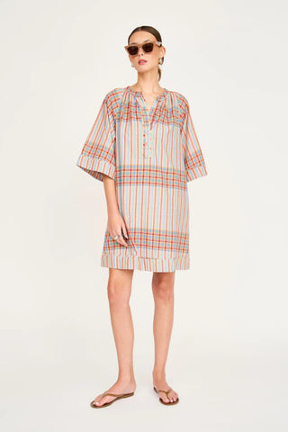 Faro Short Dress in Campfire Plaid