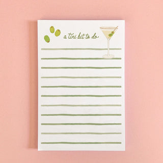 A Tini Bit To Do Notepad - Martini Notepad