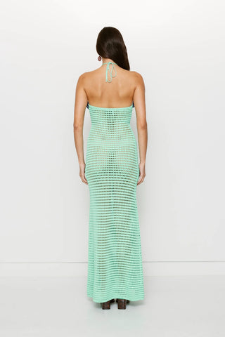 Sunmor Knit Maxi Dress - Aqua