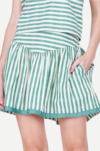 A-line mini skirt/skort