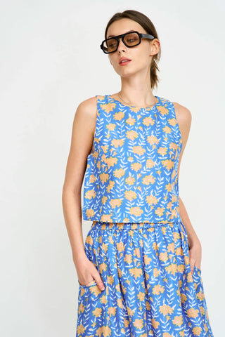 Santanyi Tank in Tangerine Carnation