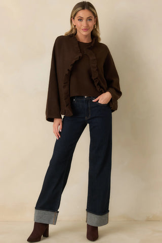 Sabrina Ruffle Cardigan