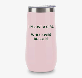 Champagne Tumbler (Pink) - I'm Just A Girl