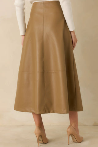 Callahan Vegan Leather Skirt