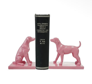 Resin Dog Bookends