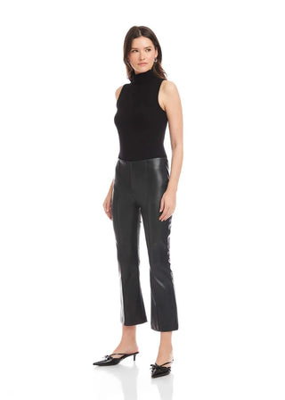 Sigourney Pintuck Faux Leather Pants